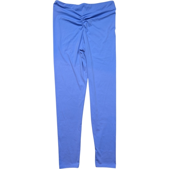 Violet Brushed Sculpt Ruched Bum High Waist Sport Leggings Size 10 - Picture 3 of 7